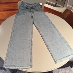 SHEIN Blue Flare Wide Leg Jeans Classic Style